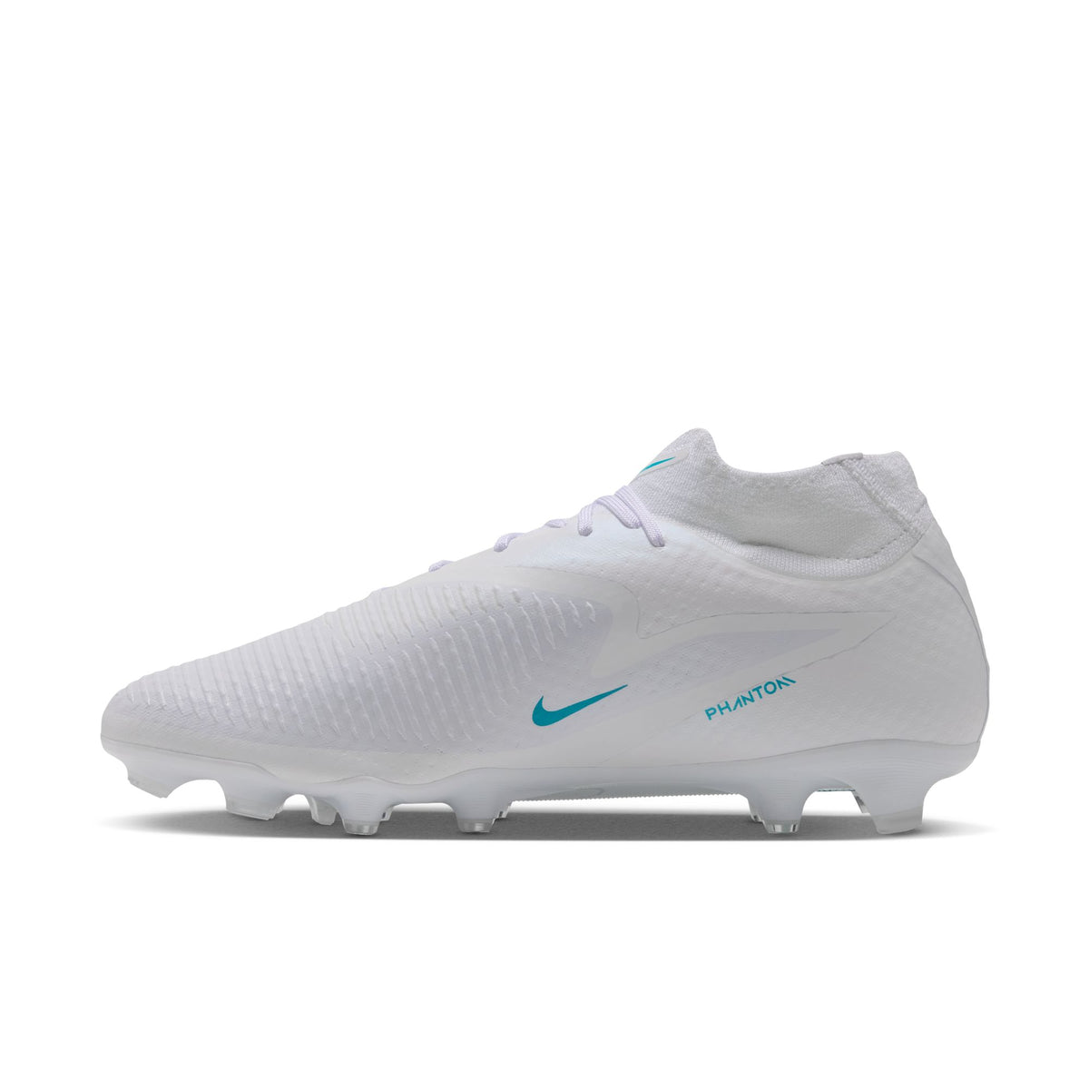 Nike Phantom 6 High Academy FG Firm Ground Soccer Cleat - White/Dusty Cactus/White