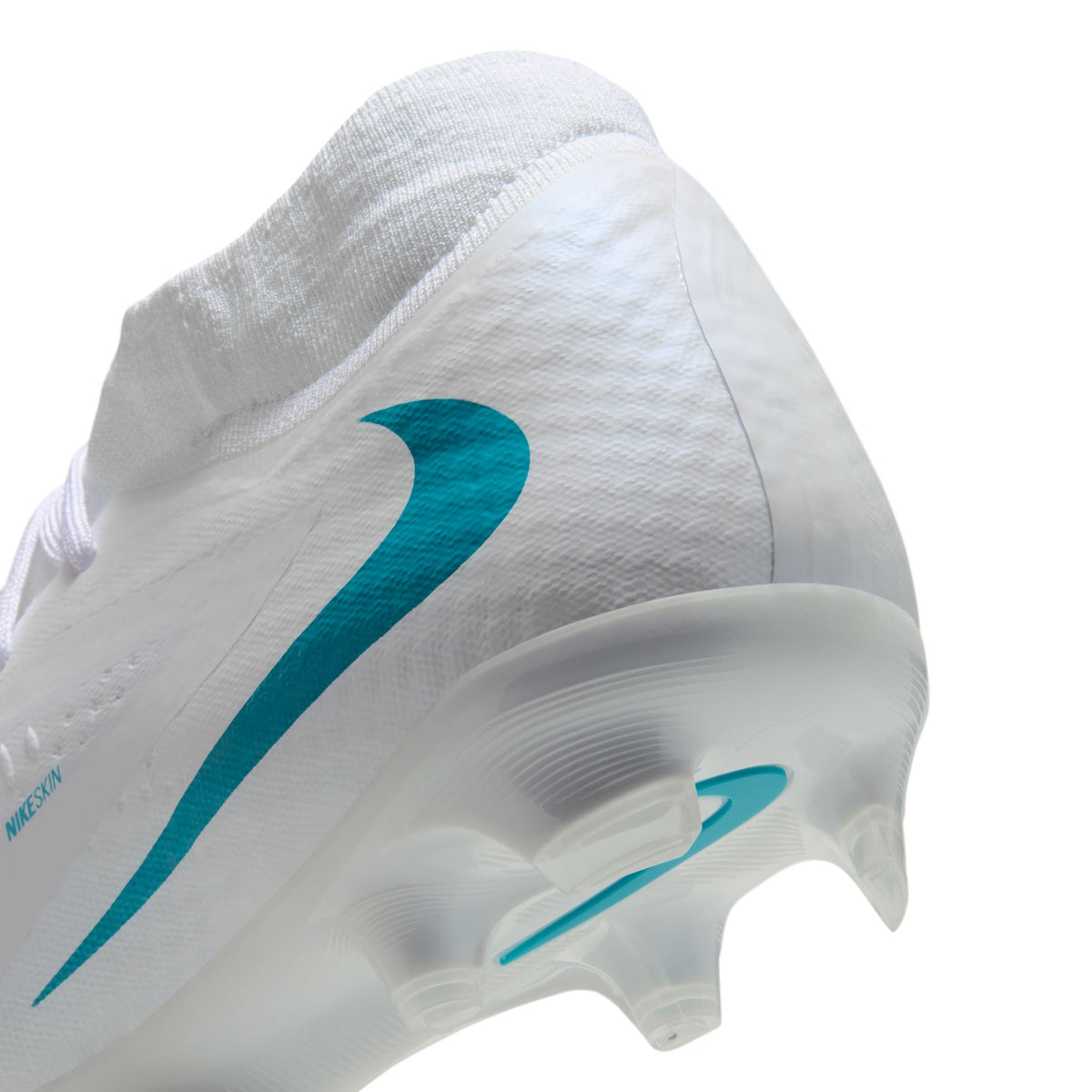 Nike Phantom 6 High Academy FG Firm Ground Soccer Cleat - White/Dusty Cactus/White