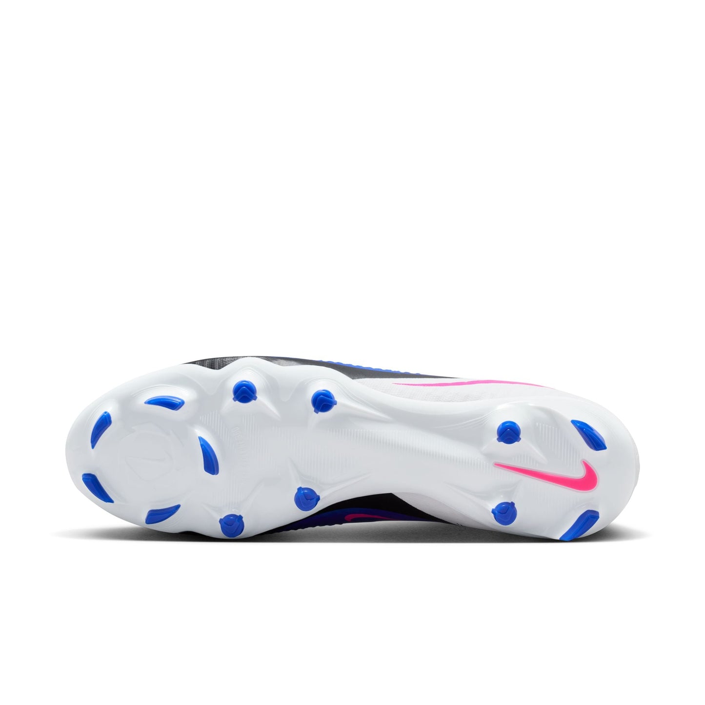 Nike Phantom 6 High Academy FG Firm Ground Soccer Cleat - Racer Blue/Pink Blast/White