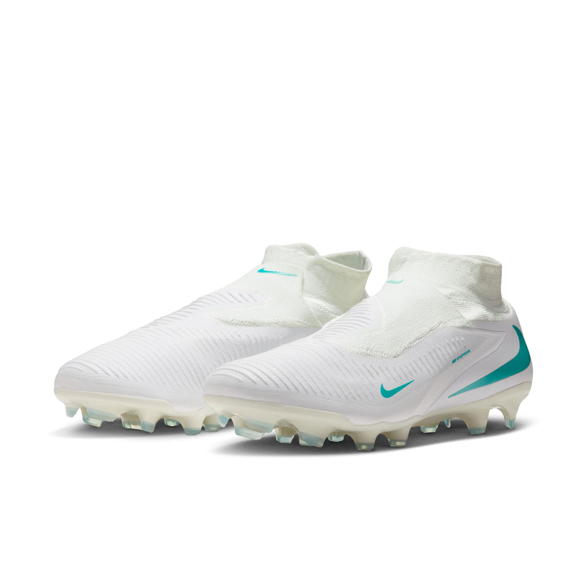 Nike Phantom 6 High Pro FG Firm Ground Soccer Cleat - White/White/Dusty Cactus