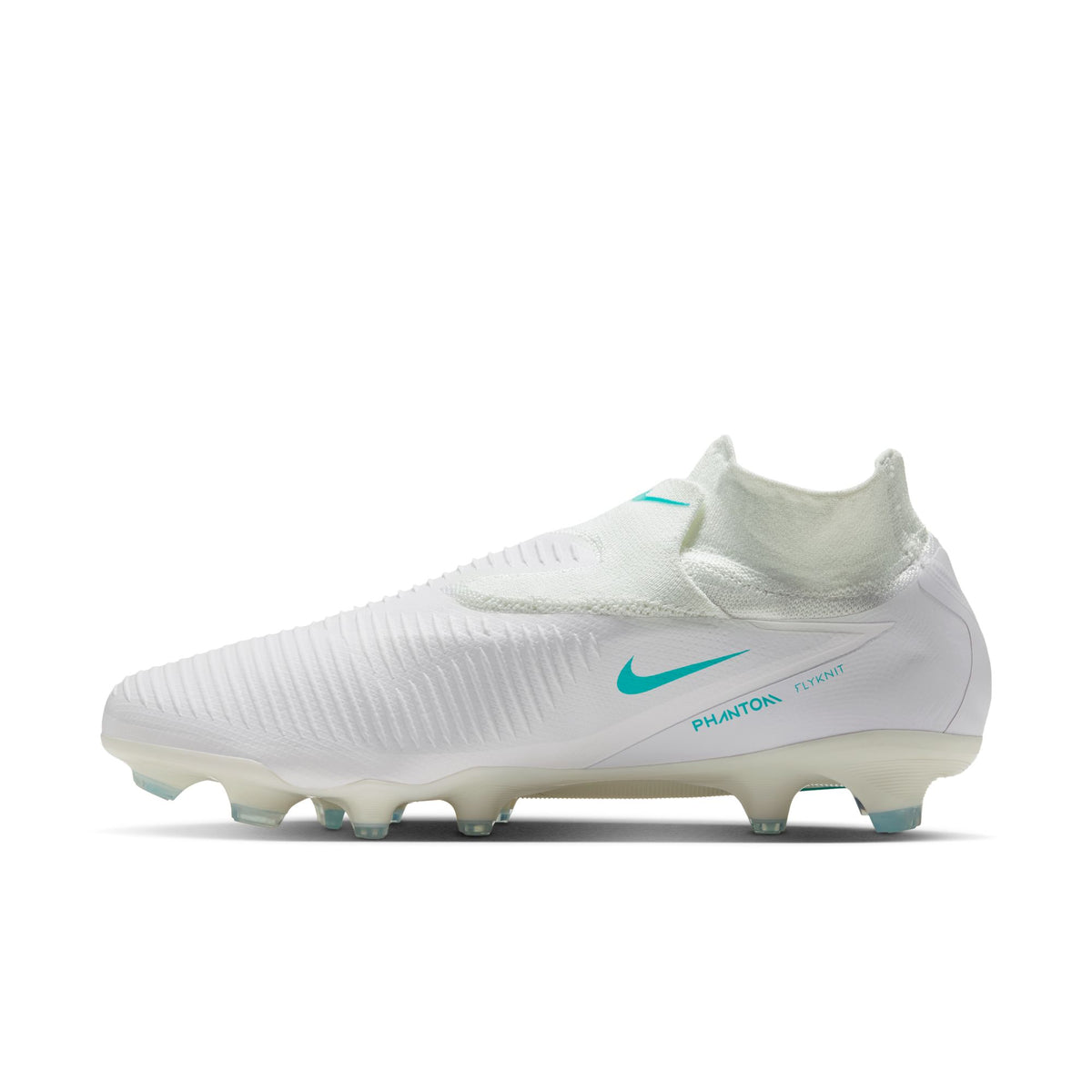 Nike Phantom 6 High Pro FG Firm Ground Soccer Cleat - White/White/Dusty Cactus