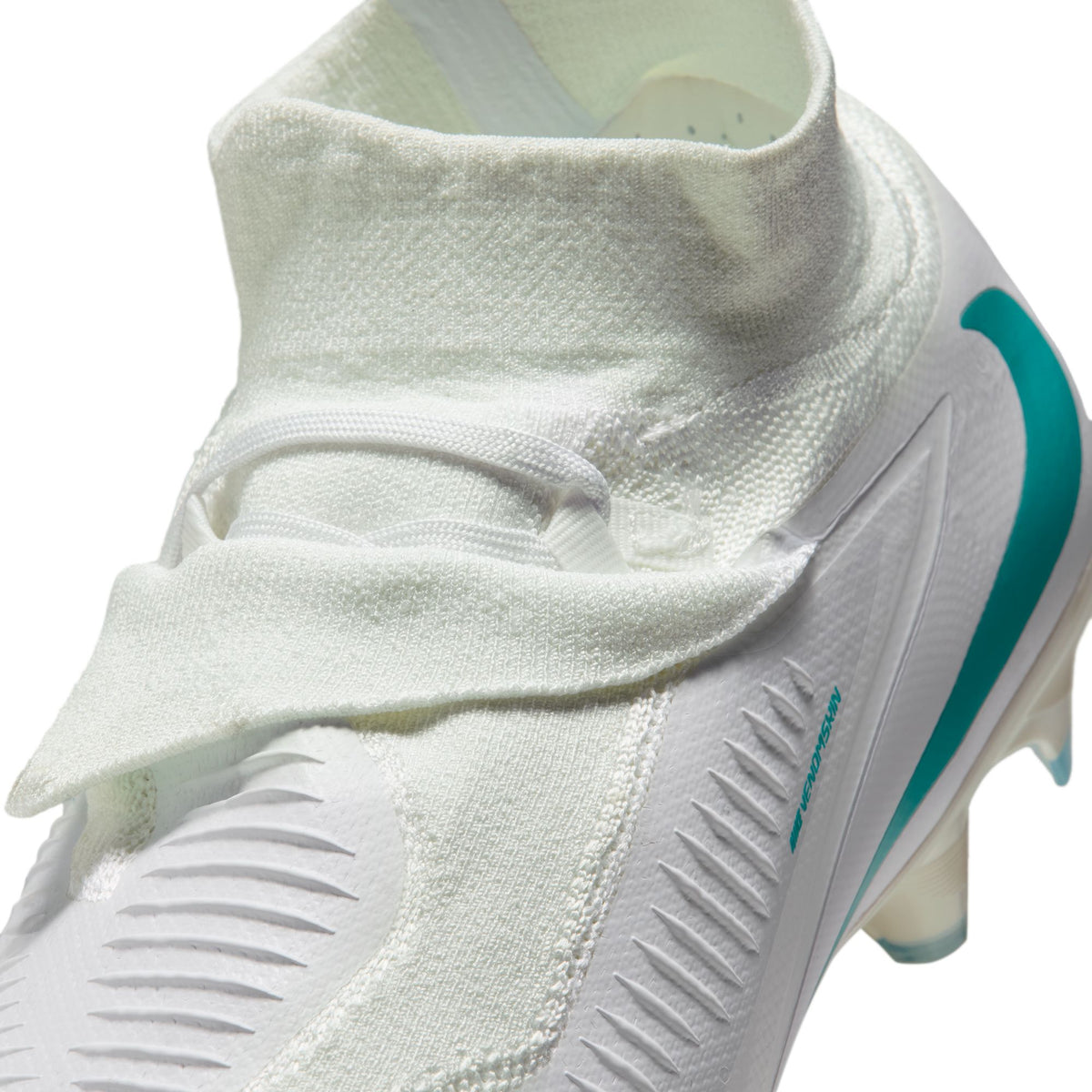 Nike Phantom 6 High Pro FG Firm Ground Soccer Cleat - White/White/Dusty Cactus