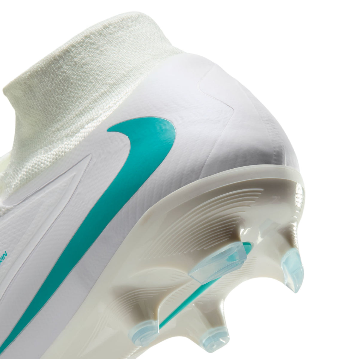 Nike Phantom 6 High Pro FG Firm Ground Soccer Cleat - White/White/Dusty Cactus