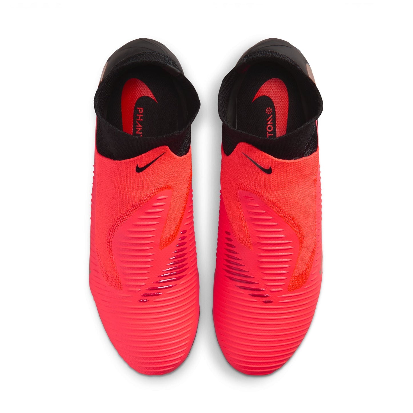 Nike Phantom 6 High Pro FG Firm Ground Soccer Cleats - Bright Crimson/Blur Black