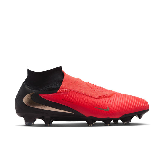 Nike Phantom 6 High Pro FG Firm Ground Soccer Cleats - Bright Crimson/Blur Black
