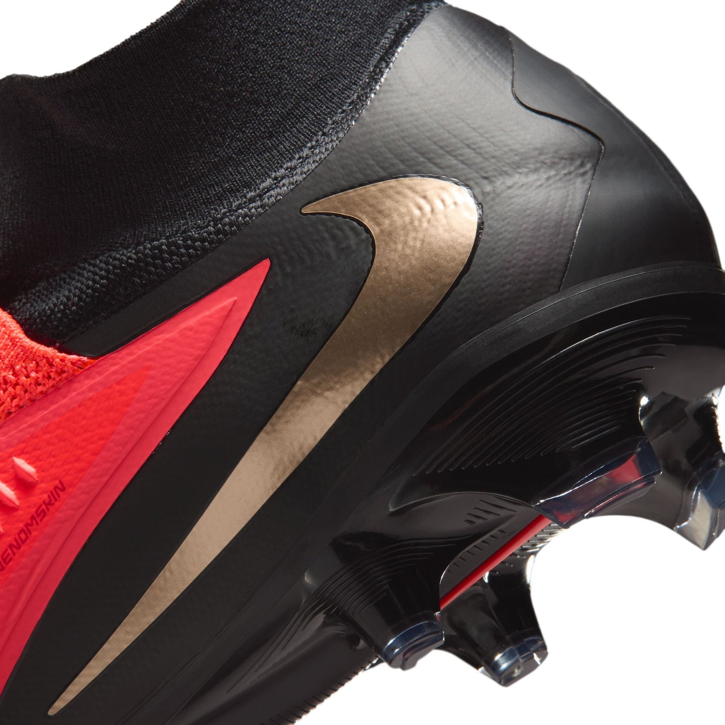 Nike Phantom 6 High Pro FG Firm Ground Soccer Cleats - Bright Crimson/Blur Black