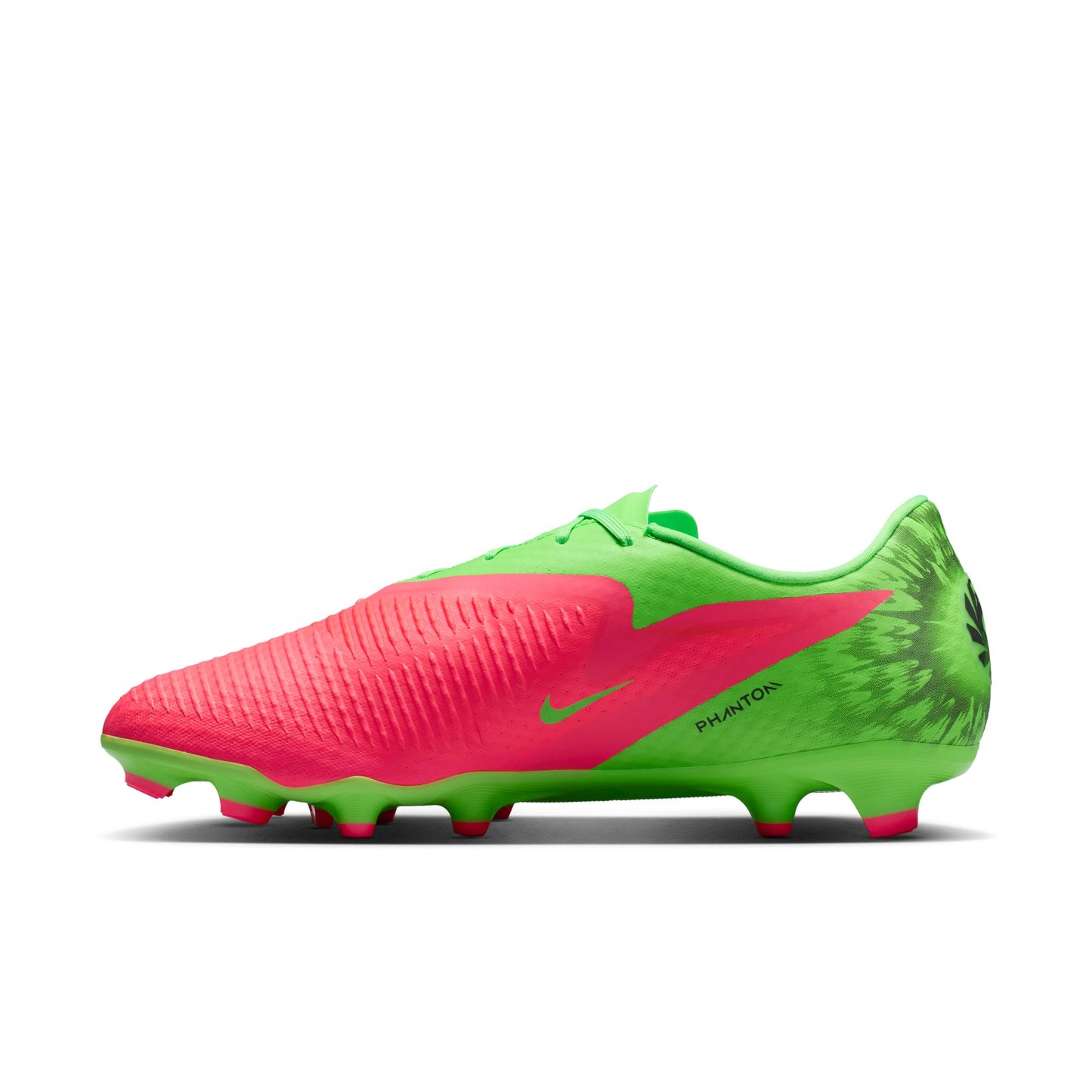 Nike Phantom 6 Low "Erling Haaland" Academy FG Firm Ground Soccer Cleat - Hot Punch/Black/Green Strike