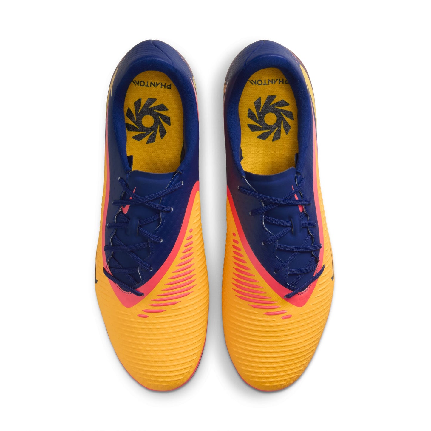 Nike Phantom 6 Low Academy FG "Erling Haaland" Firm Ground Soccer Cleats- Laser Orange/Lemon Venom/Blue Void