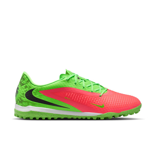Nike Phantom 6 Low "Erling Haaland" Academy TF Turf Soccer Cleat - Hot Punch/Black/Green Strike