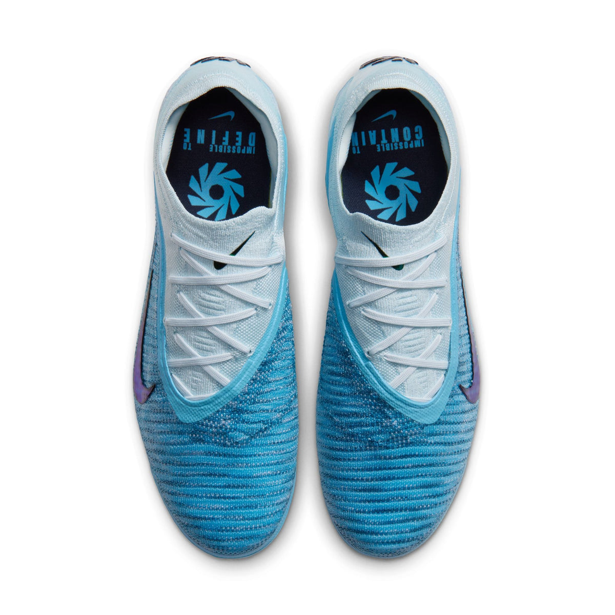 Nike Phantom 6 Low Elite "Erling Haaland" FG Firm Ground Soccer Cleats - Baltic Blue/Blue Eclipse/Glacier Blue