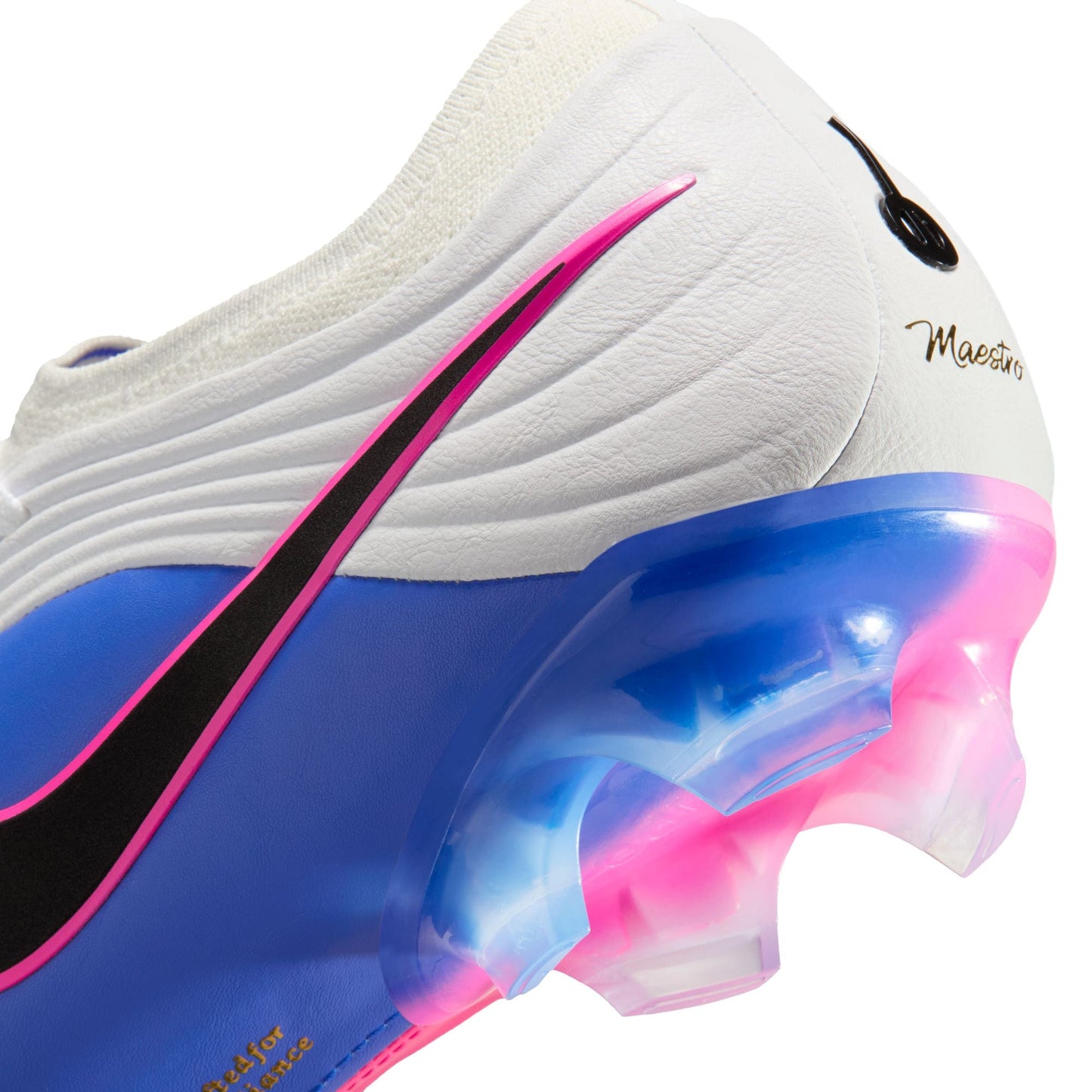 Nike Tiempo Maestro Elite FG Firm Ground Soccer Cleat - White/Black/Racer Blue/Pink Blast