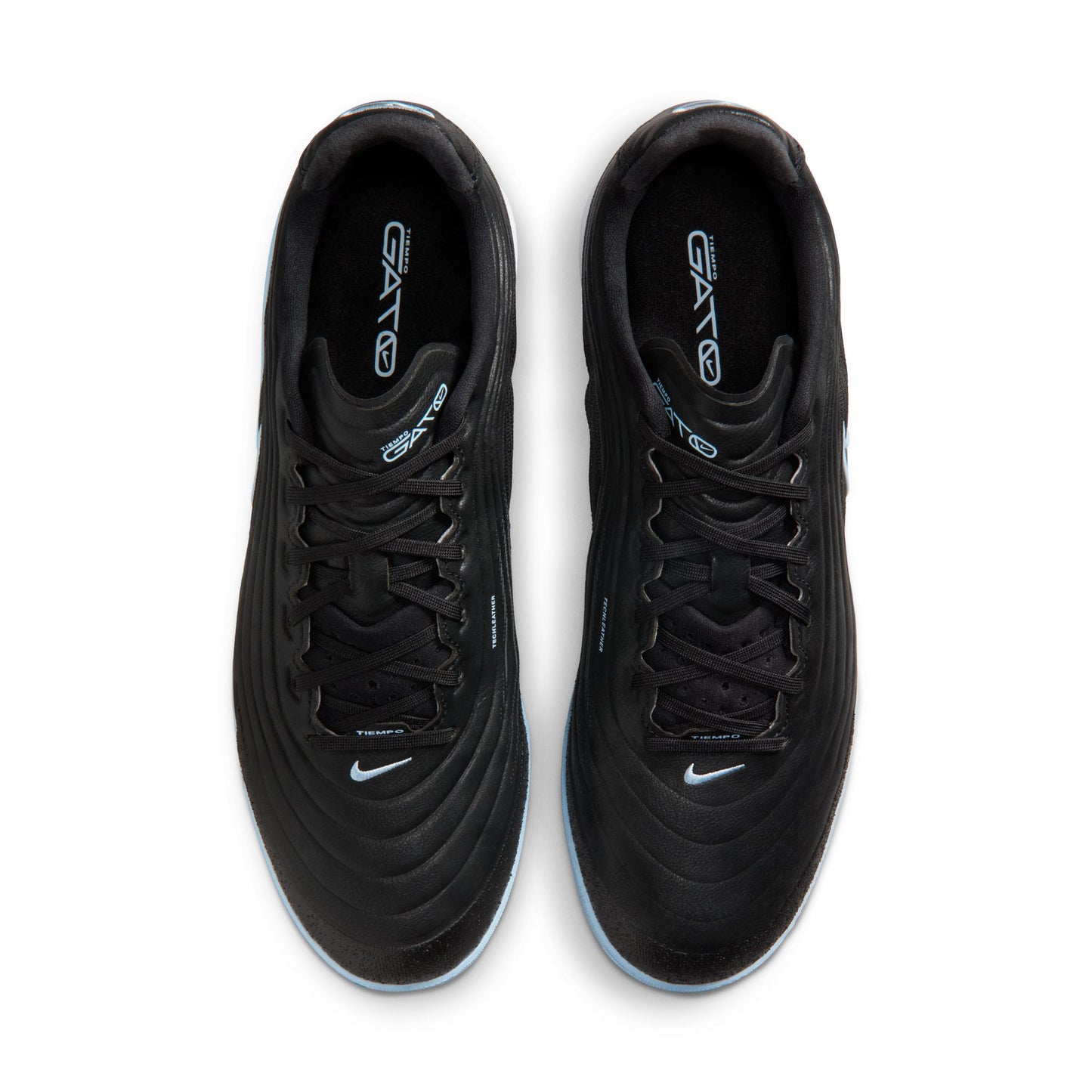 Nike Tiempo Reactgato IC Indoor Soccer Shoe - Black/Obsidian/Ice Blue