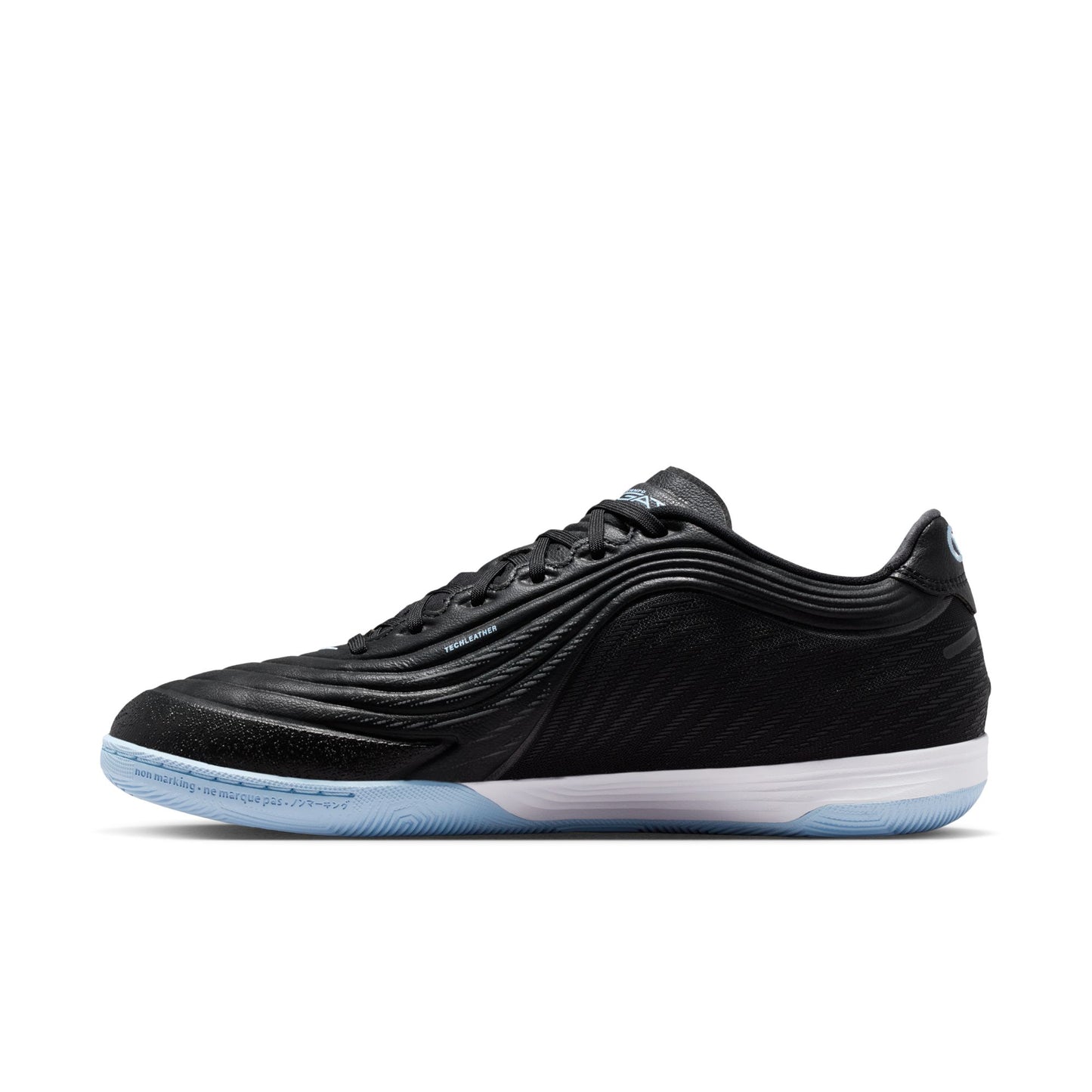 Nike Tiempo Reactgato IC Indoor Soccer Shoe - Black/Obsidian/Ice Blue