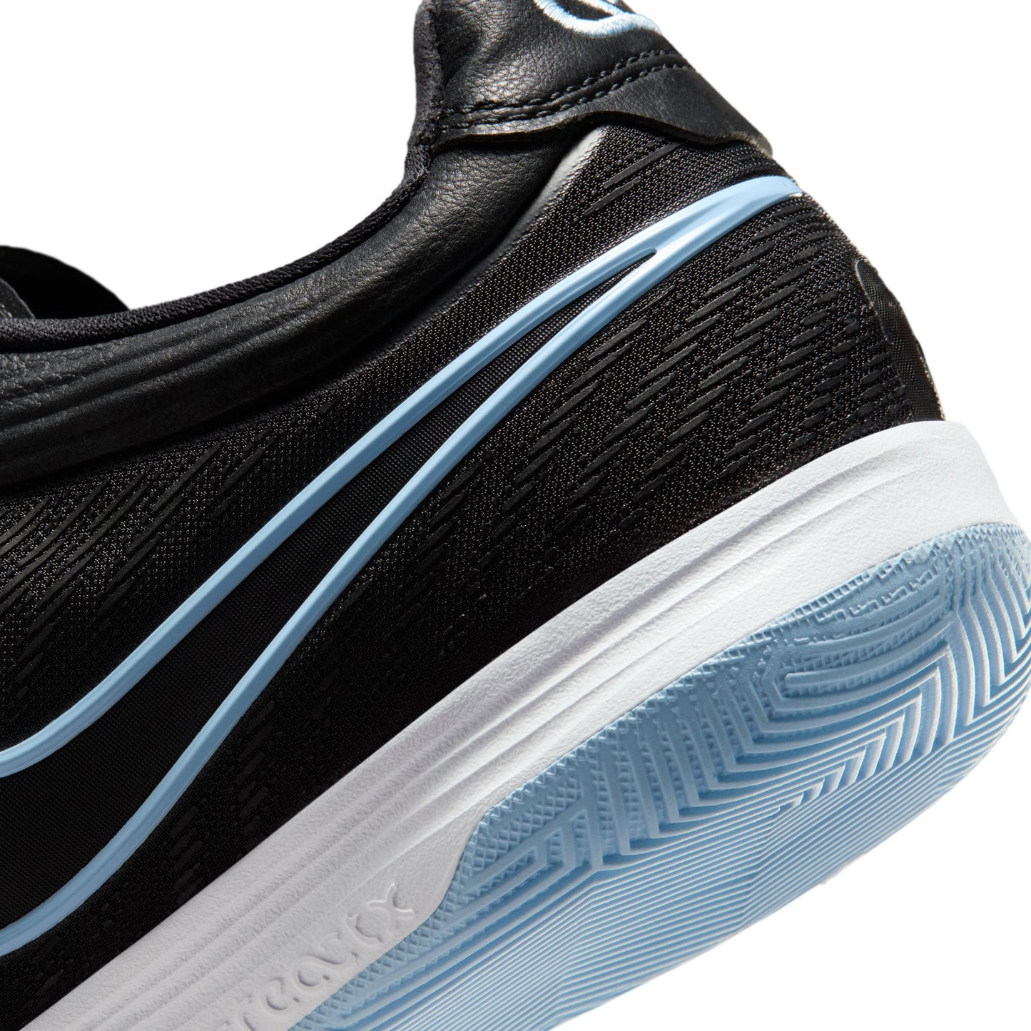 Nike Tiempo Reactgato IC Indoor Soccer Shoe - Black/Obsidian/Ice Blue