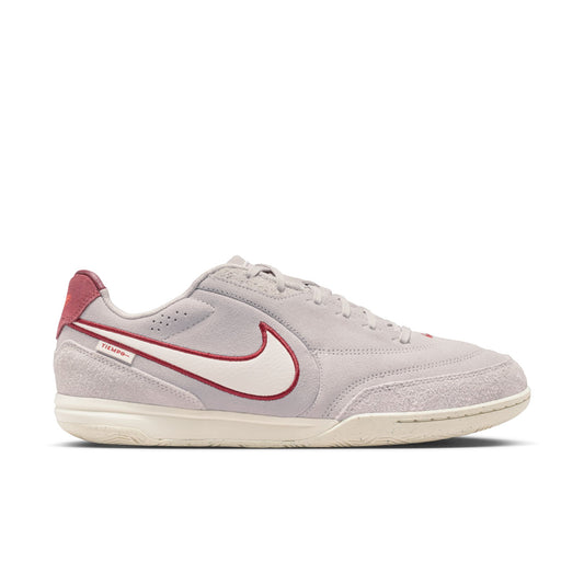 Nike Tiempo Streetgato PRM IN Indoor/Court Low-Top Soccer Shoe - Moon Particle/Chalk/Team Red