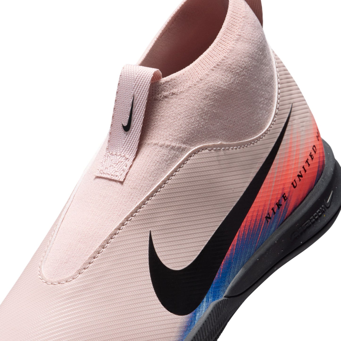 Nike United Junior Mercurial Superfly 10 Academy IC Indoor Soccer Shoe - Silt Red/Racer Blue