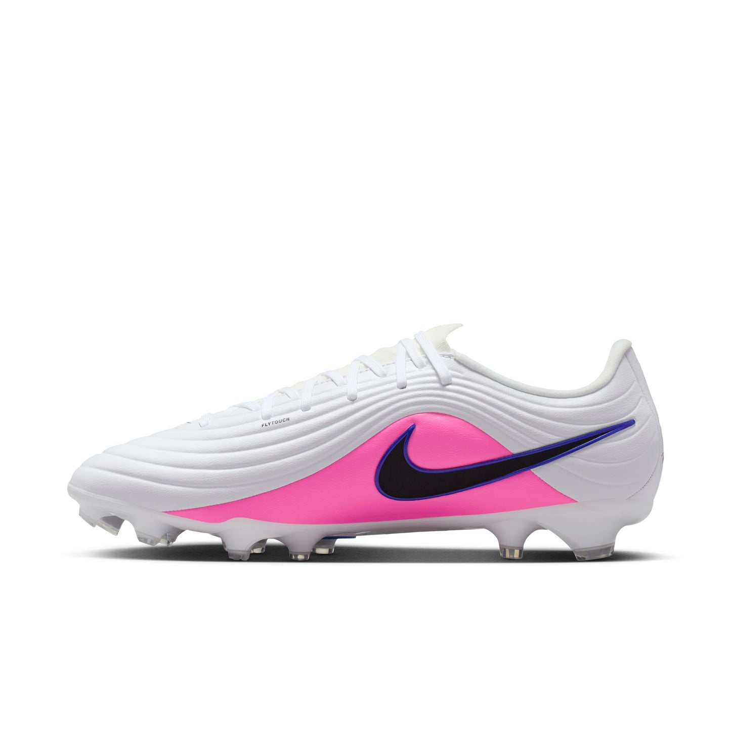 Nike Tiempo Maestro Academy FG Firm Ground Soccer Cleat - White/Black/Racer Blue/Pink Blast