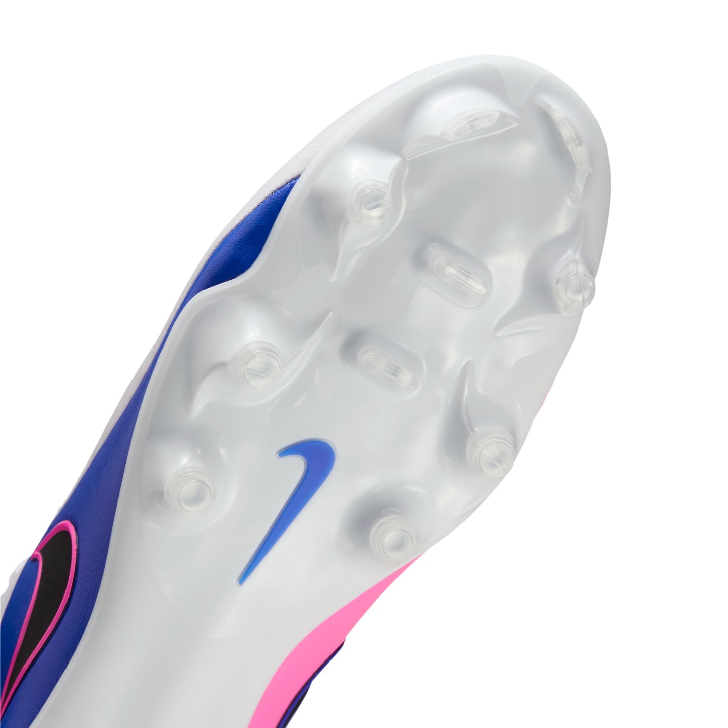 Nike Tiempo Maestro Academy FG Firm Ground Soccer Cleat - White/Black/Racer Blue/Pink Blast