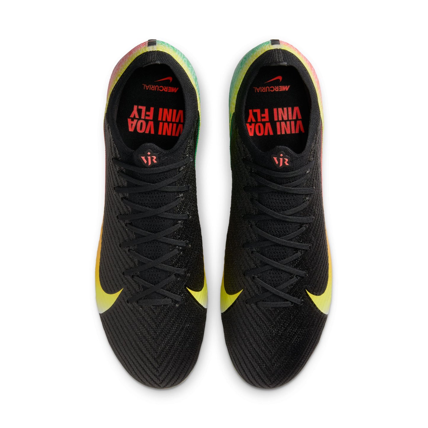 Nike Mercurial Vapor 16 Elite Vini JR FG Firm Ground Soccer Cleat - Black/Dynamic/Yellow-Green/Spark-Soar