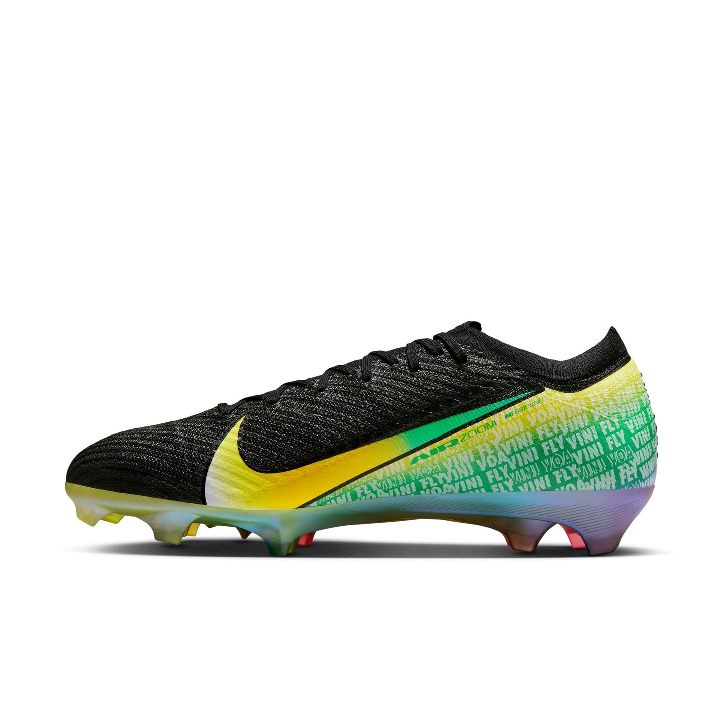 Nike Mercurial Vapor 16 Elite Vini JR FG Firm Ground Soccer Cleat - Black/Dynamic/Yellow-Green/Spark-Soar