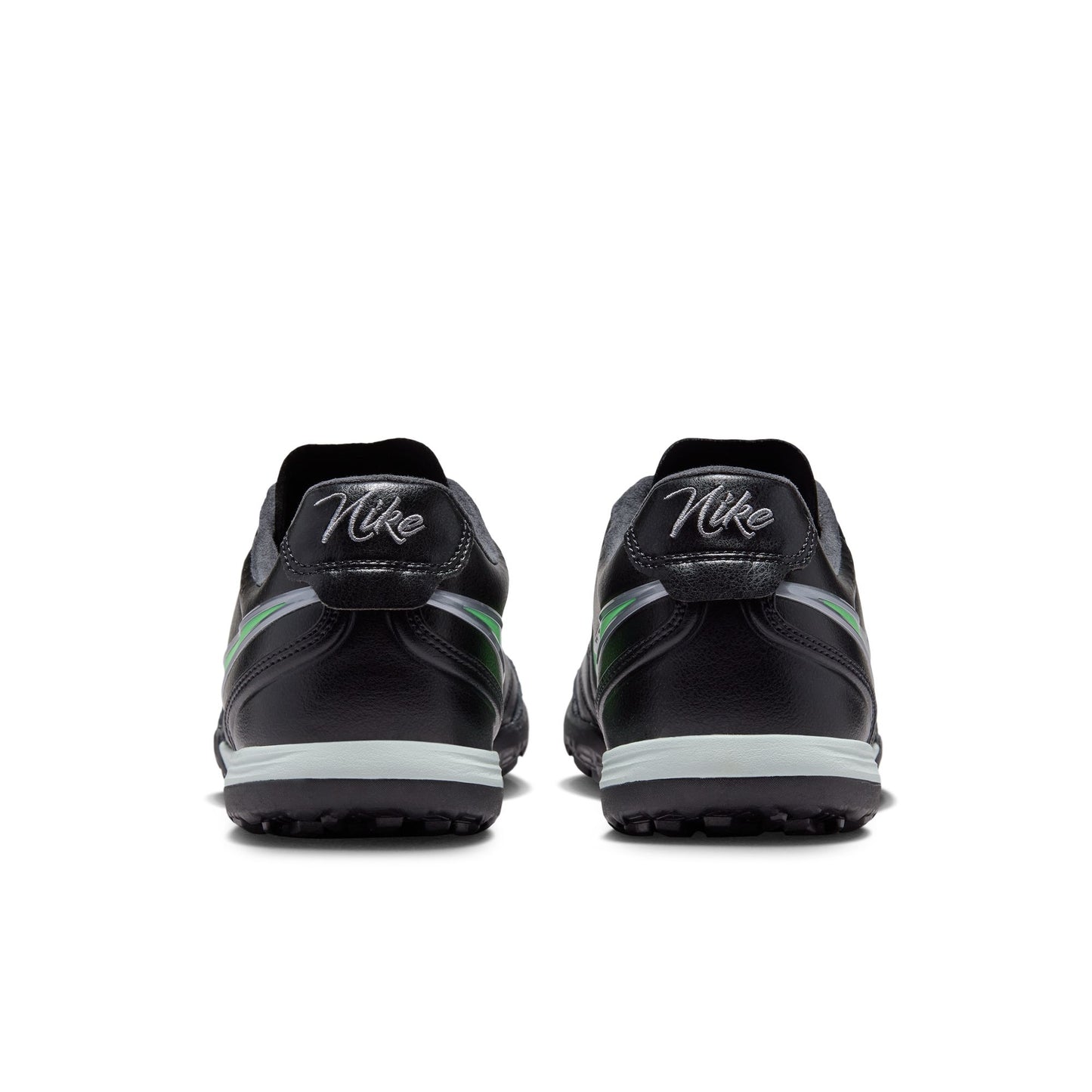 Nike Tiempo Ligera Pro Turf Low-Top Soccer Shoes - Black/Black/Illusion Green