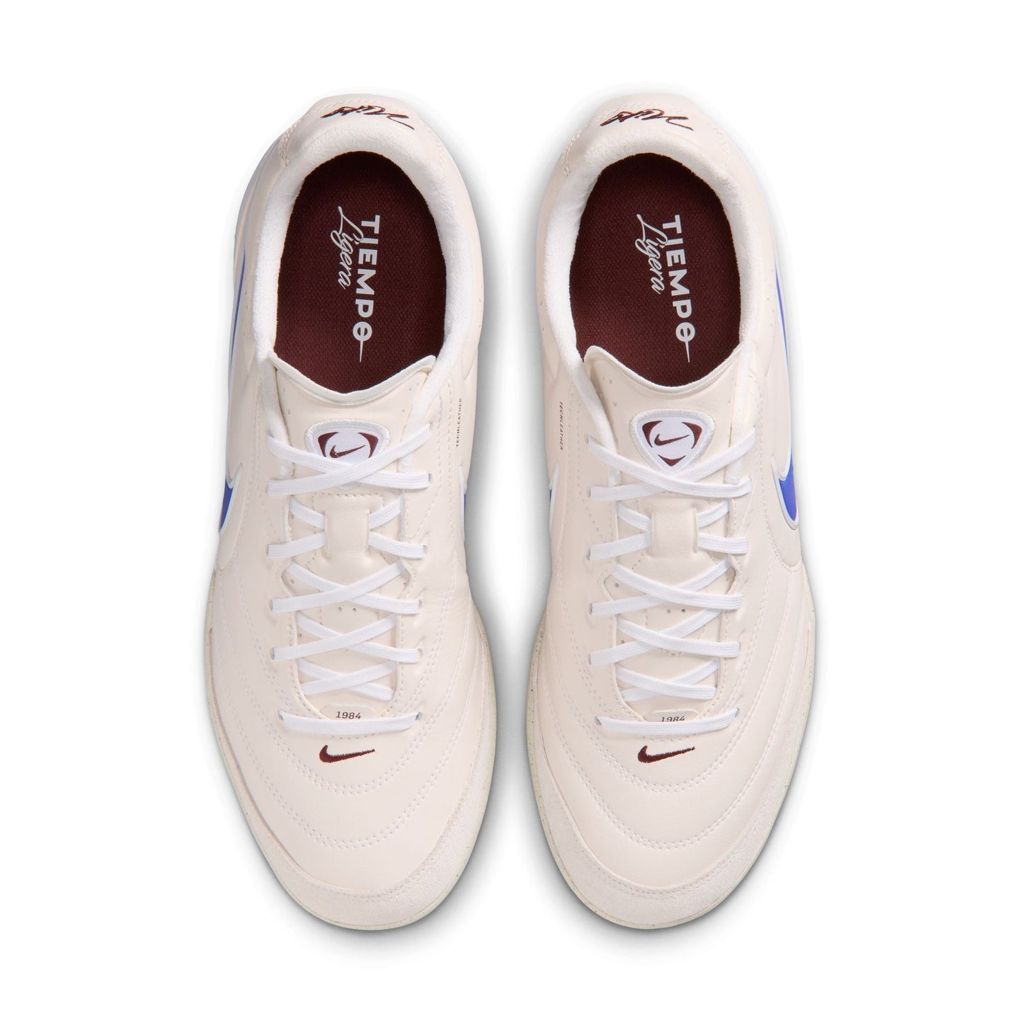 Nike Tiempo Ligera Pro TF Turf Soccer Cleats- Chalk/Racer Blue/White