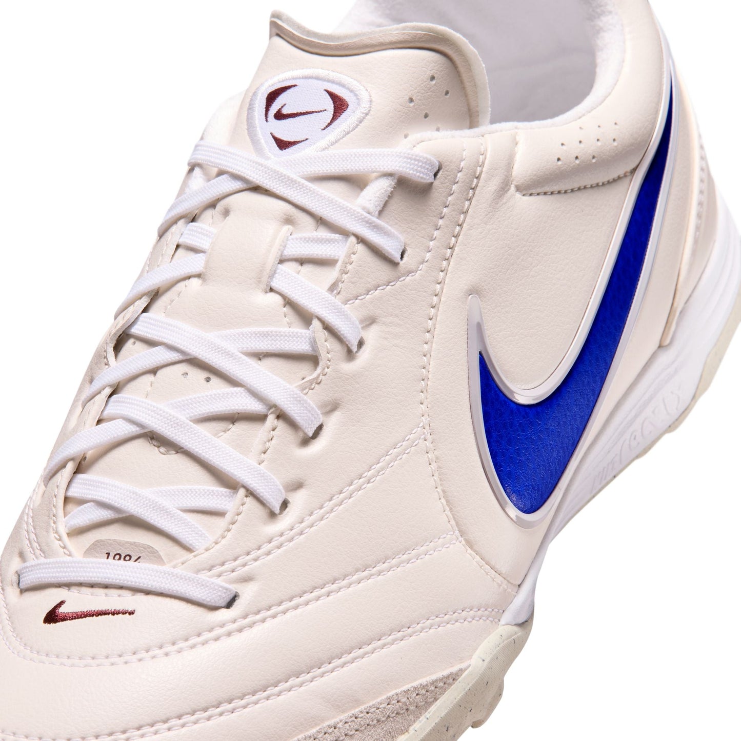 Nike Tiempo Ligera Pro TF Turf Soccer Cleats- Chalk/Racer Blue/White