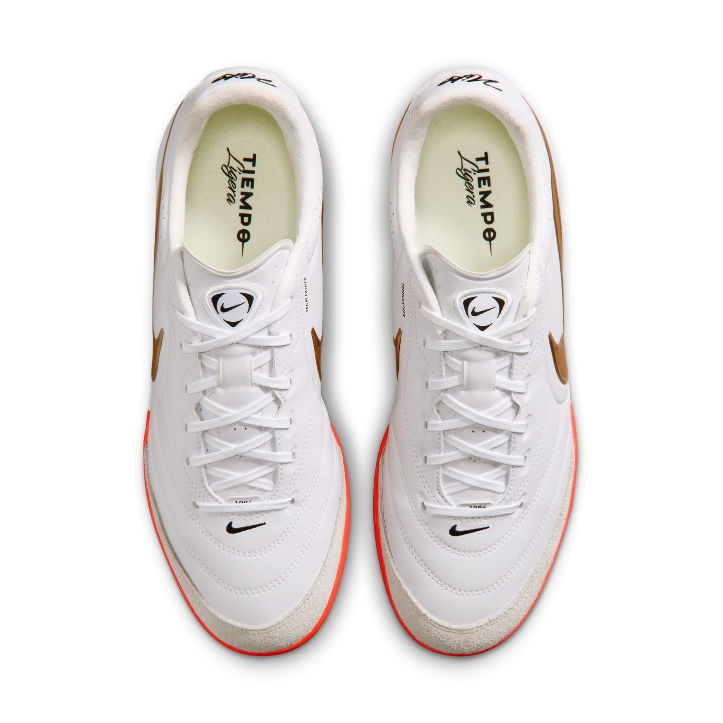 Nike Tiempo Ligera Pro TF Turf Soccer Cleats- White/Bright Crimson/Blur