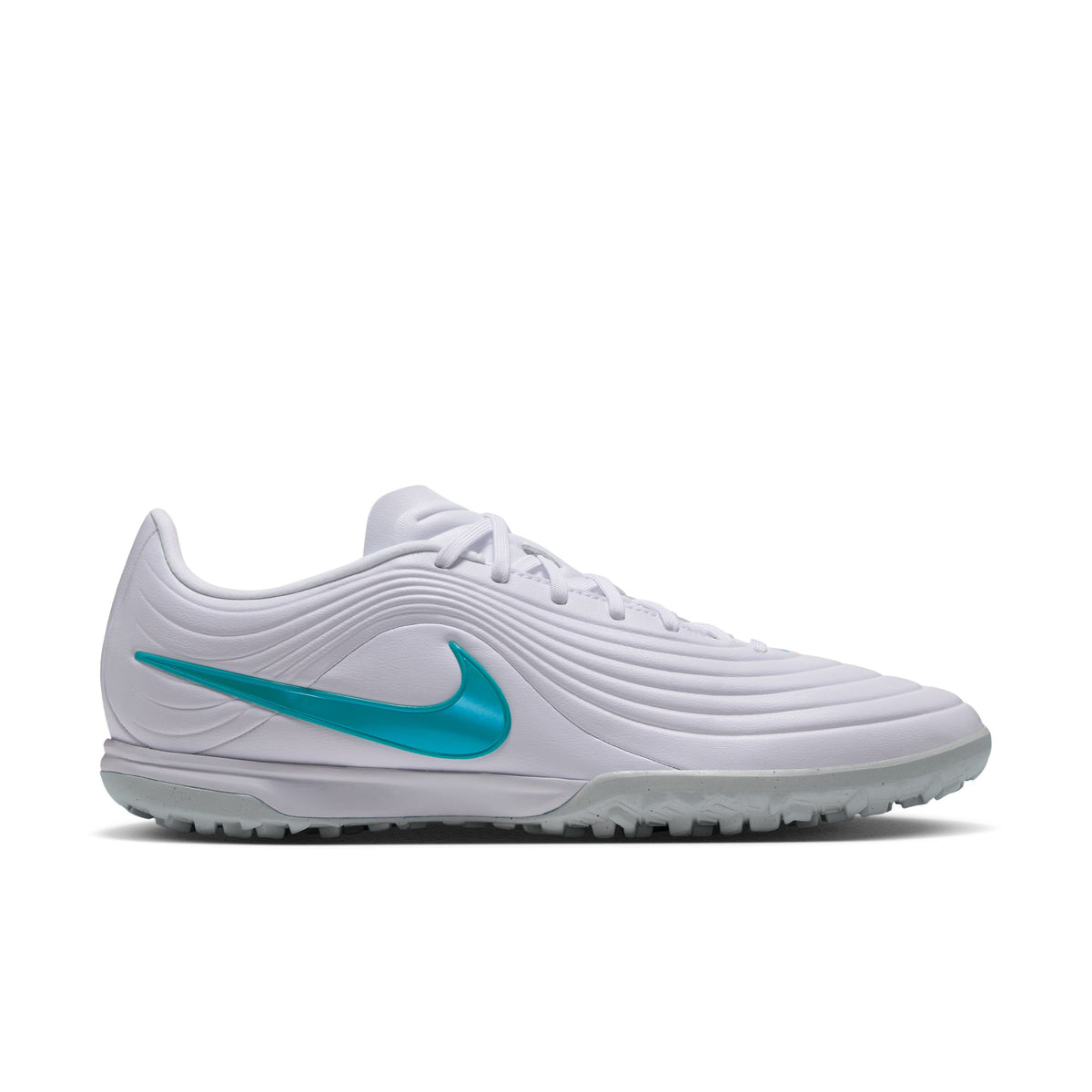 Nike Tiempo Maestro Academy TF Turf Soccer Cleat - White/Dusty Cactus/White