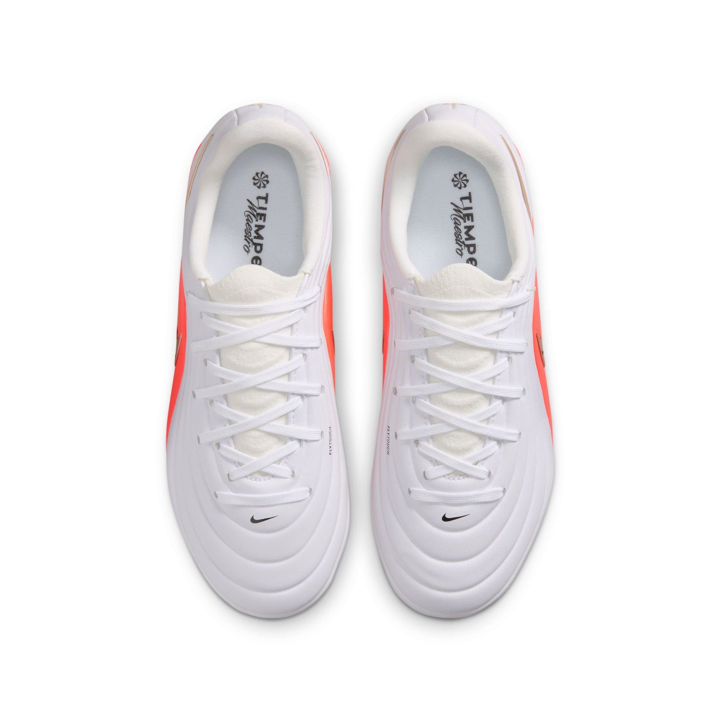 Nike Junior Tiempo Maestro Academy FG Firm Ground Soccer Cleat - White/Blur/Bright Crimson