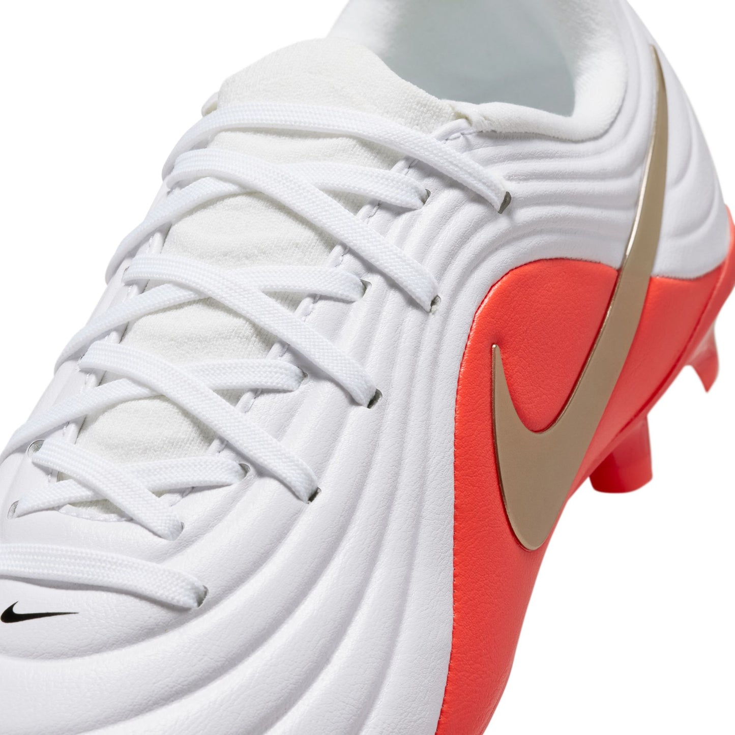Nike Junior Tiempo Maestro Academy FG Firm Ground Soccer Cleat - White/Blur/Bright Crimson