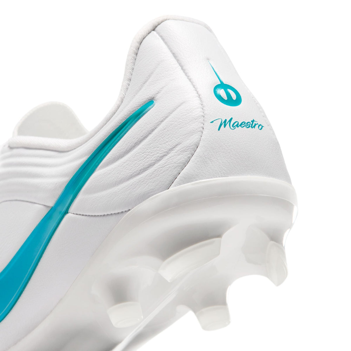 Nike Junior Tiempo Maestro Academy FG Firm Ground Soccer Cleat - White/ Dusty Cactus
