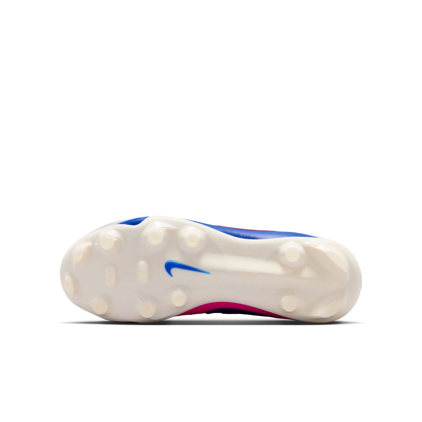 Nike Junior Tiempo Maestro Academy FG Firm Ground Soccer Cleat - White/Black/Racer Blue/Pink Blast