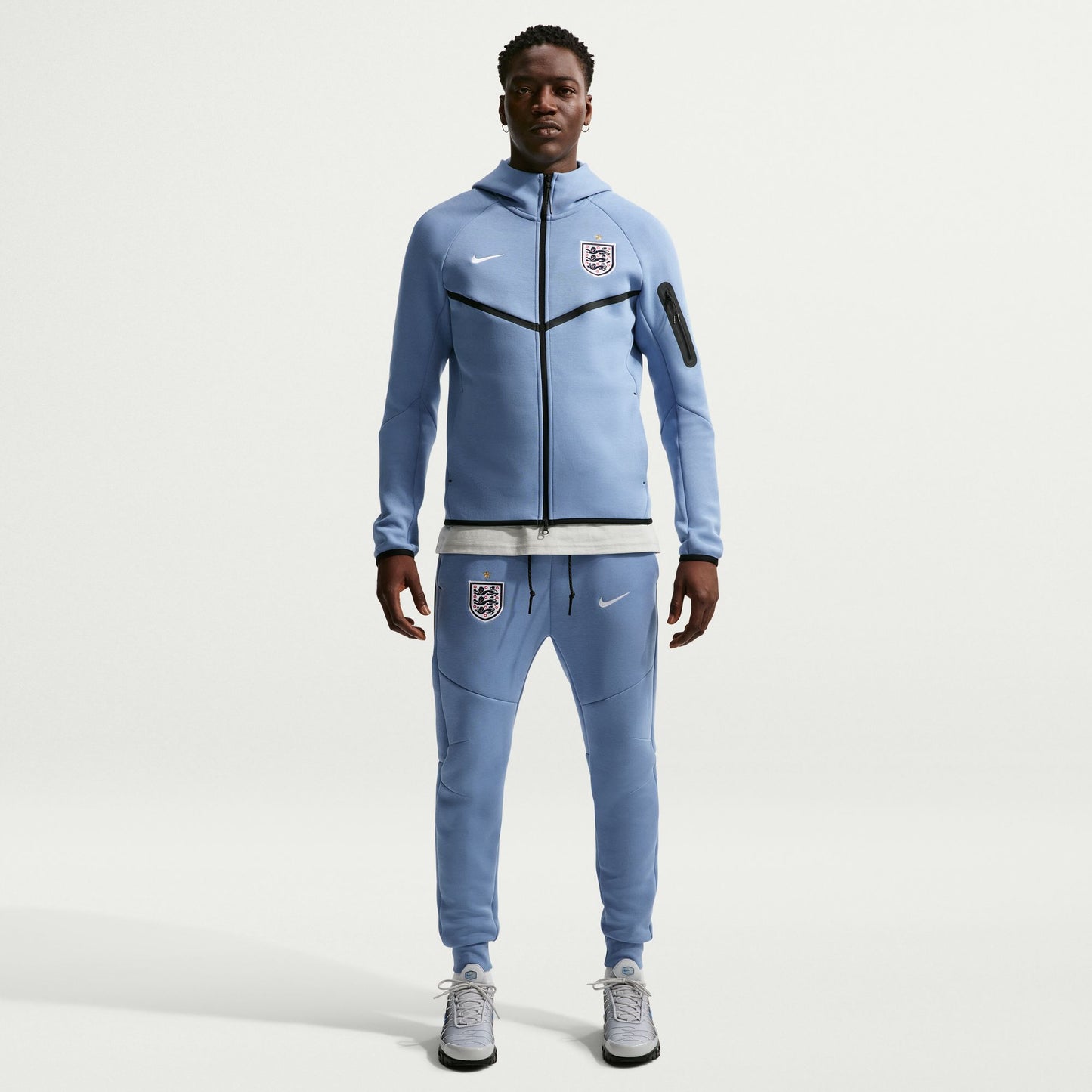 Men's Nike Soccer Full-Zip Hoodie England Tech Fleece Windrunner