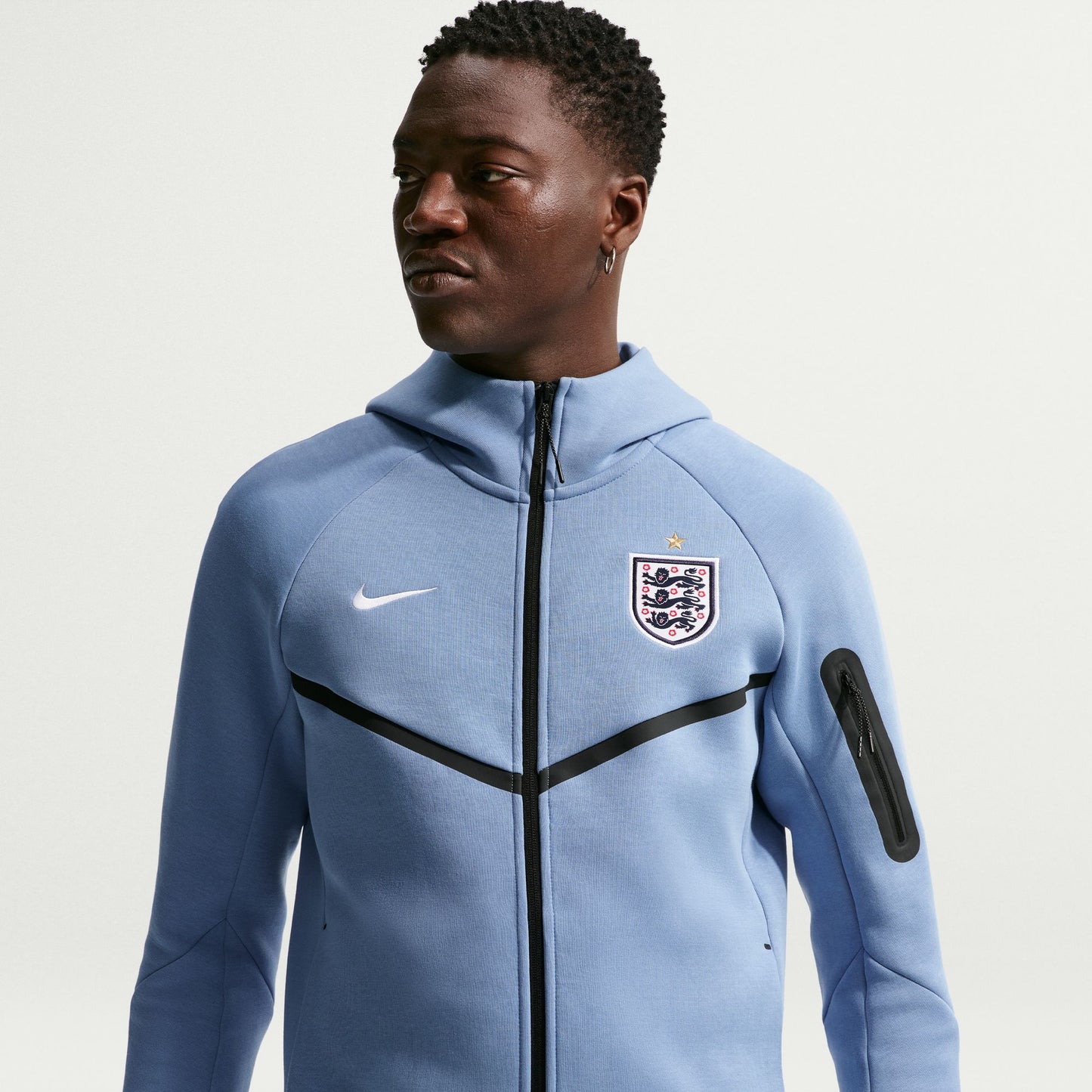Men's Nike Soccer Full-Zip Hoodie England Tech Fleece Windrunner