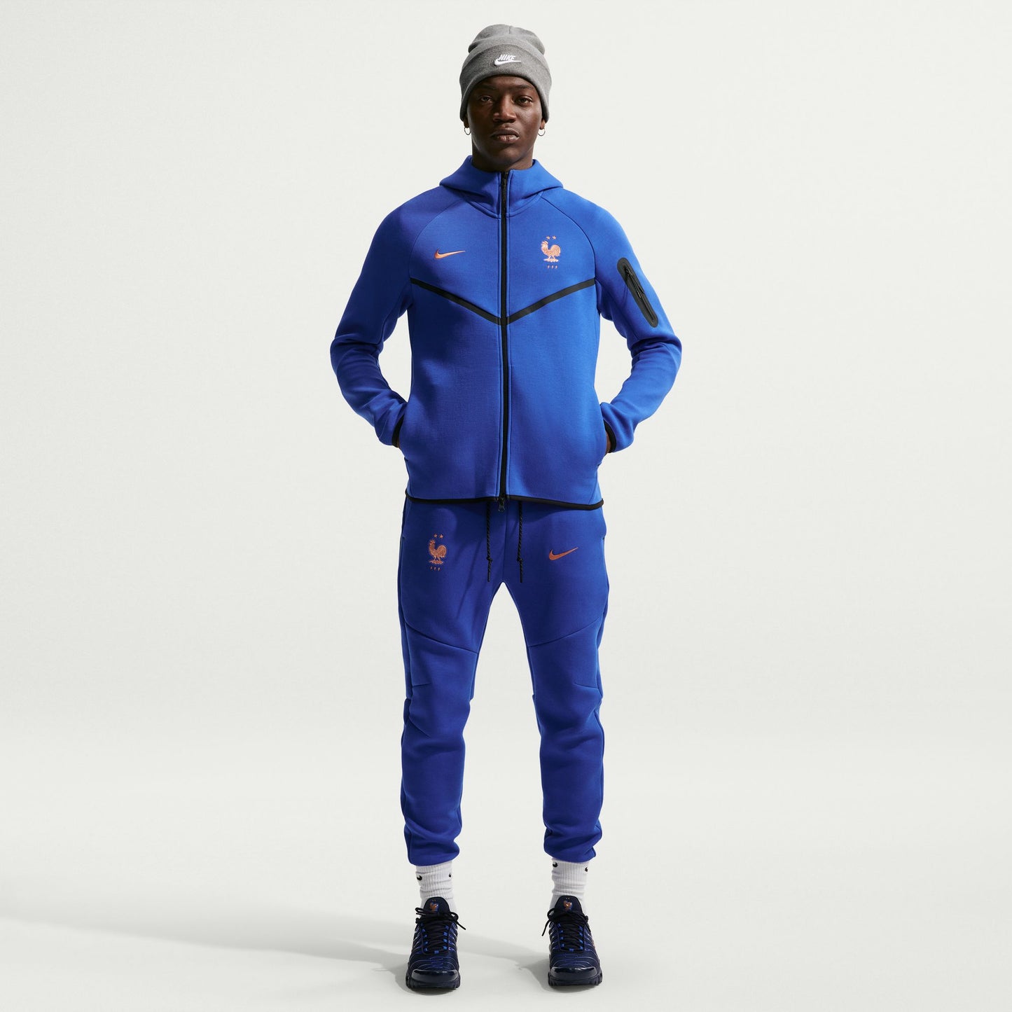 Men's Nike Soccer Full-Zip Hoodie France Tech Fleece Windrunner