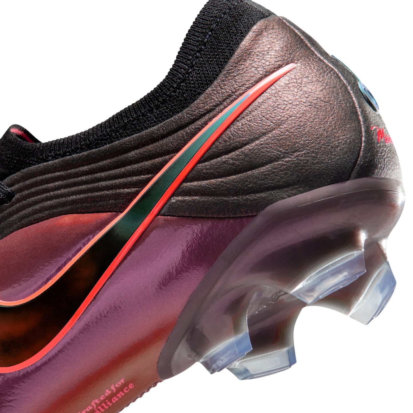 Nike Tiempo Maestro Elite LV8 FG Firm Ground Soccer Cleat - Black/Laser Orange/Hyper Crimson