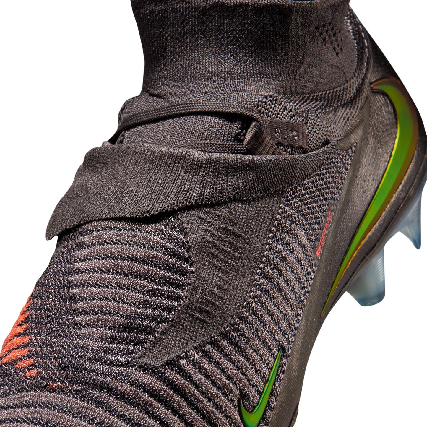 Nike Phantom 6 High Elite LV8 FG Firm Ground Soccer Cleat - Medium Ash/Gold Amber/Black