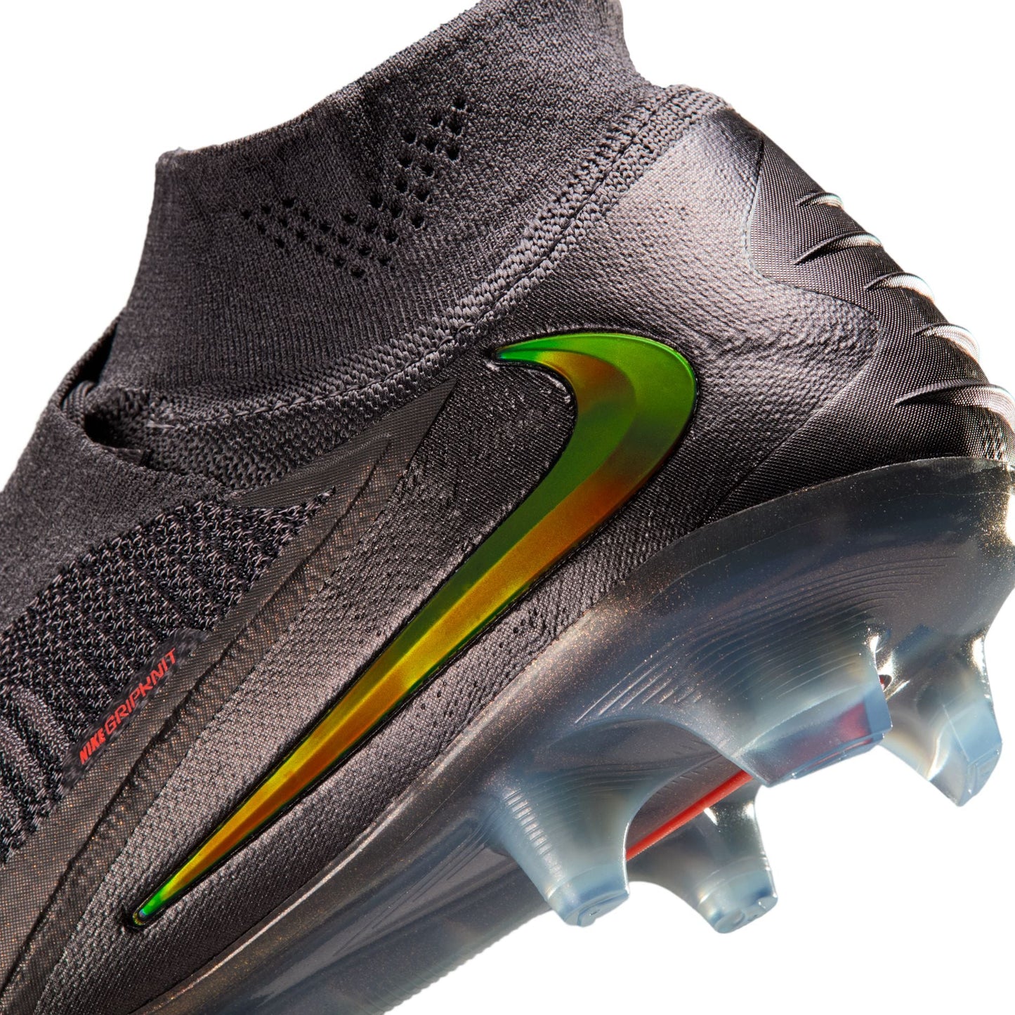 Nike Phantom 6 High Elite LV8 FG Firm Ground Soccer Cleat - Medium Ash/Gold Amber/Black