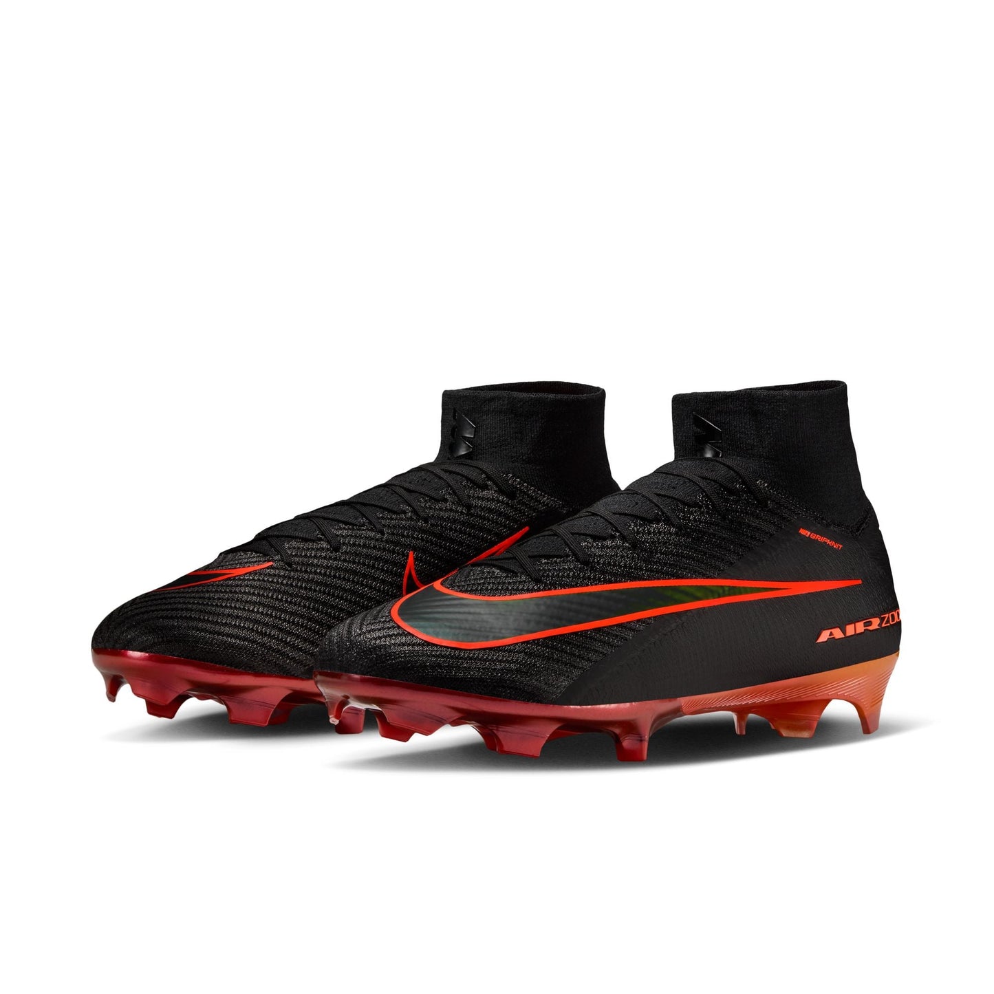 Nike Air Zoom Mercurial Superfly 10 Elite LV8 FG Firm Ground Soccer Cleat - Black/Hyper Crimson