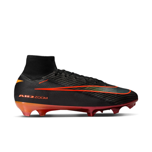 Nike Air Zoom Mercurial Superfly 10 Elite LV8 FG Firm Ground Soccer Cleats- Black/Hyper Crimson
