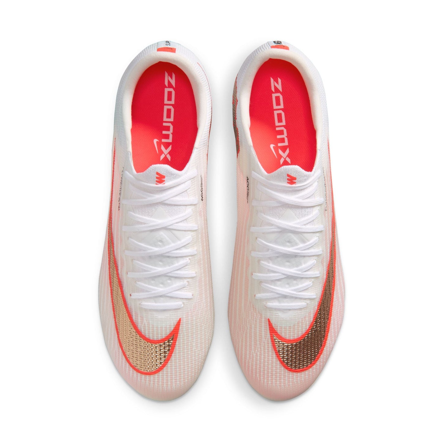 Nike Air Zoom Mercurial Superfly 11 Elite FG Firm-Ground Low-Top Soccer Cleats- White/Blur/ Bright Crimson