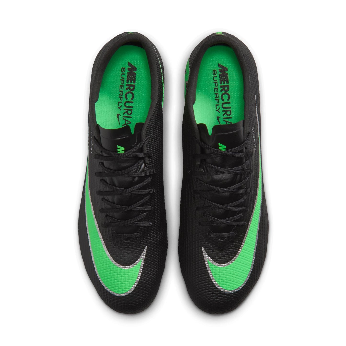 Nike Mercurial Superfly 11 Pro FG Firm-Ground Low-Top Soccer Cleats- Black/Illusion Green/Black