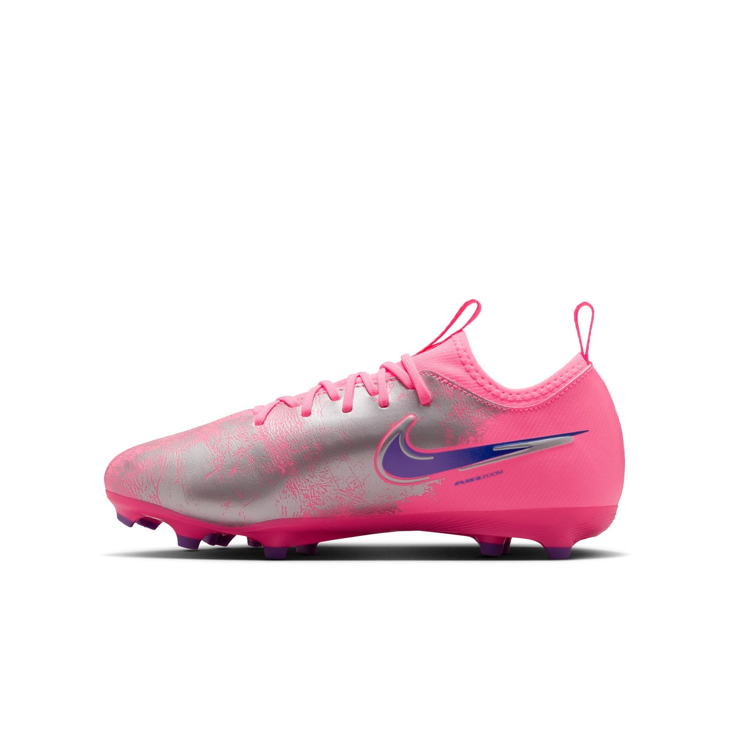Nike Junior "Vini Jr" Mercurial Vapor Academy FG Firm Ground Soccer Cleat - Sunset Pulse/Old Royal