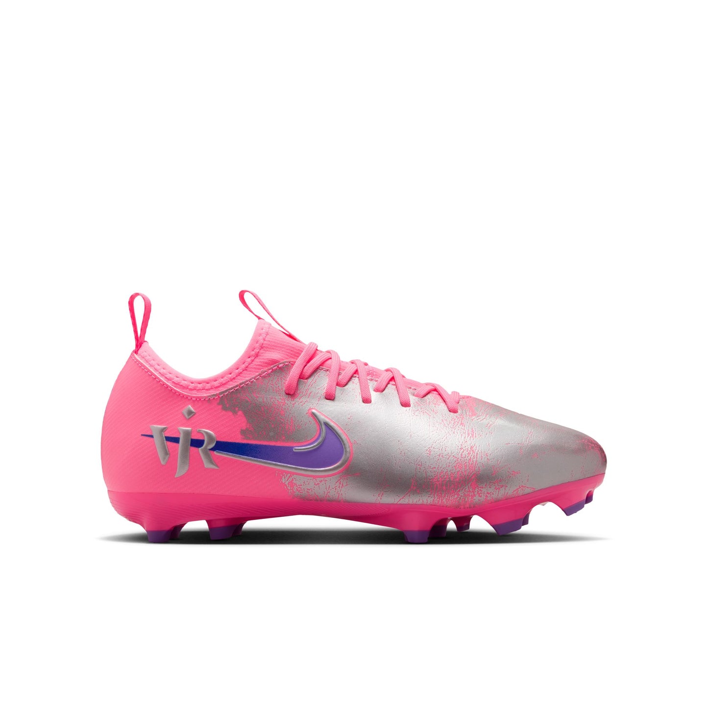 Nike Junior "Vini Jr" Mercurial Vapor Academy FG Firm Ground Soccer Cleat - Sunset Pulse/Old Royal