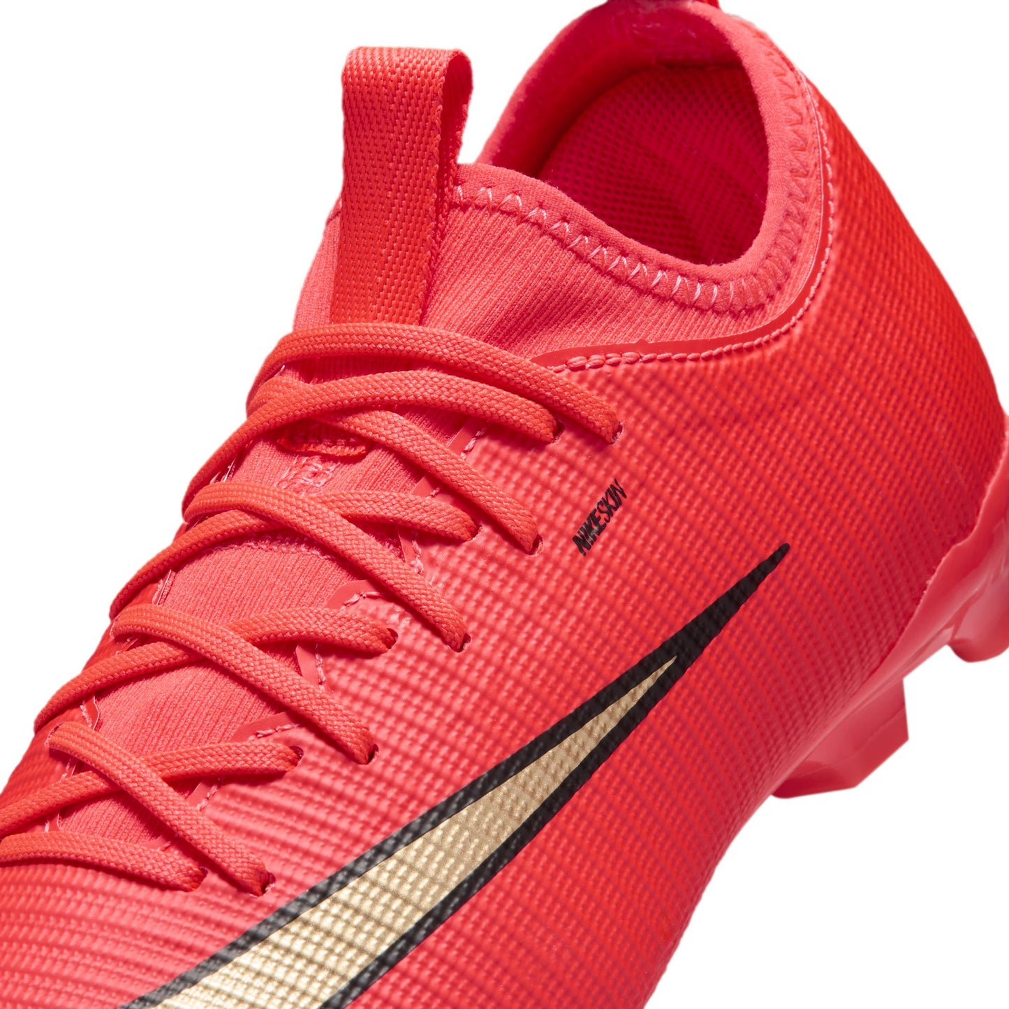 Nike Junior Mercurial Vapor 17 Academy FG Firm Ground Soccer Cleat - Bright Crimson/Blur