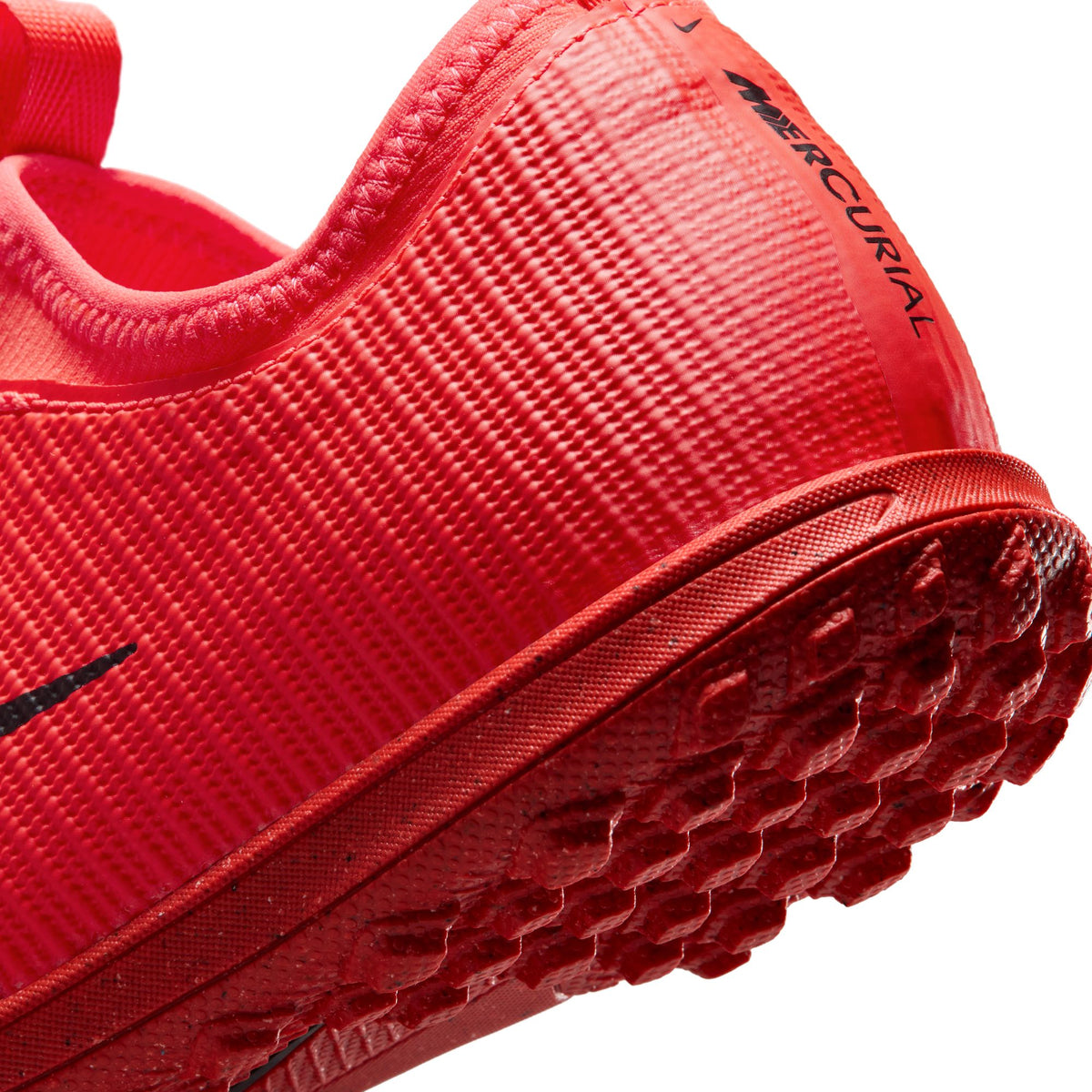 Nike Junior Mercurial Vapor 17 Academy TF Turf Soccer Cleat - Bright Crimson/Blur