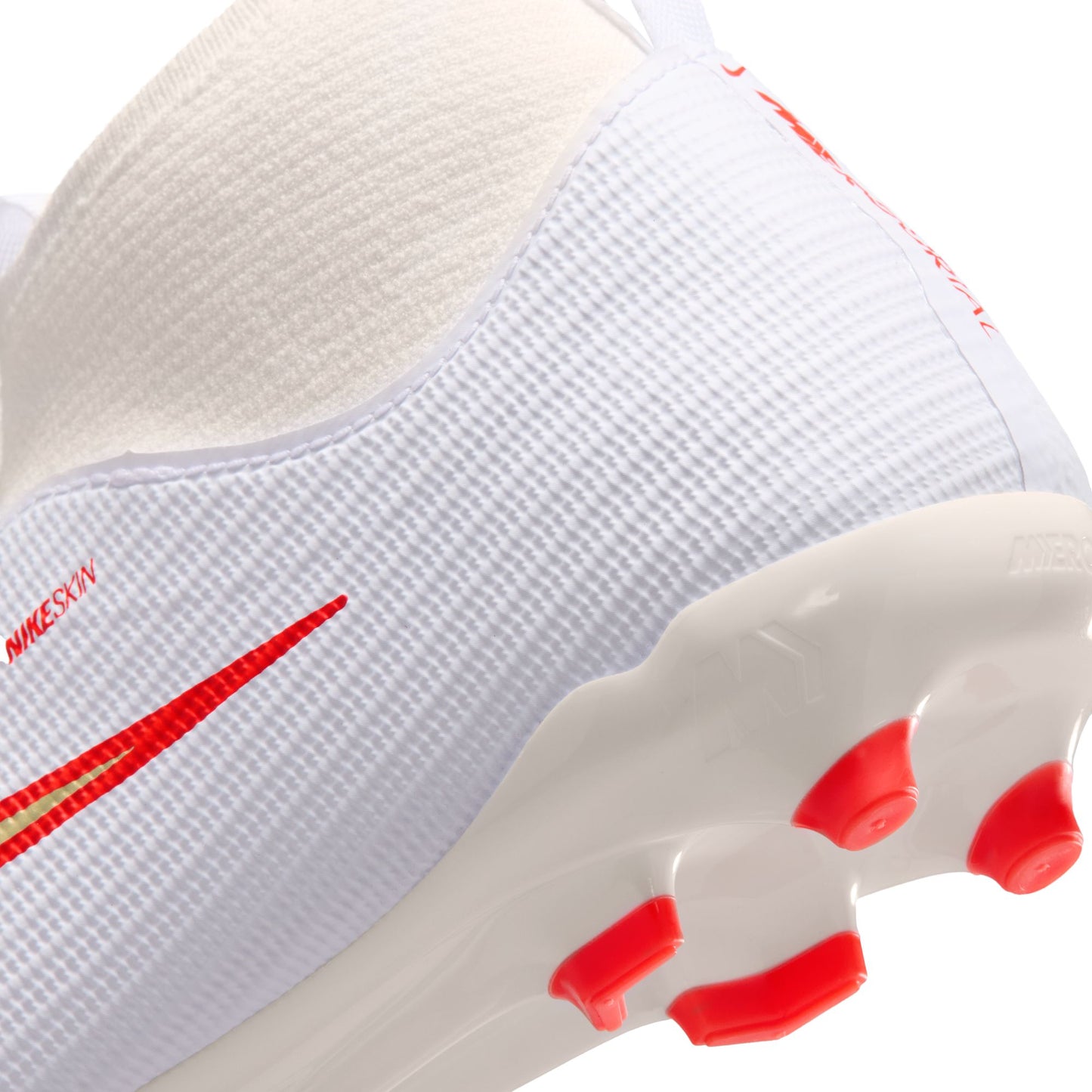 Nike Junior Mercurial Superfly 11 Academy FG Firm Ground Soccer Cleat - White/Blur/Bright Crimson (Copy)