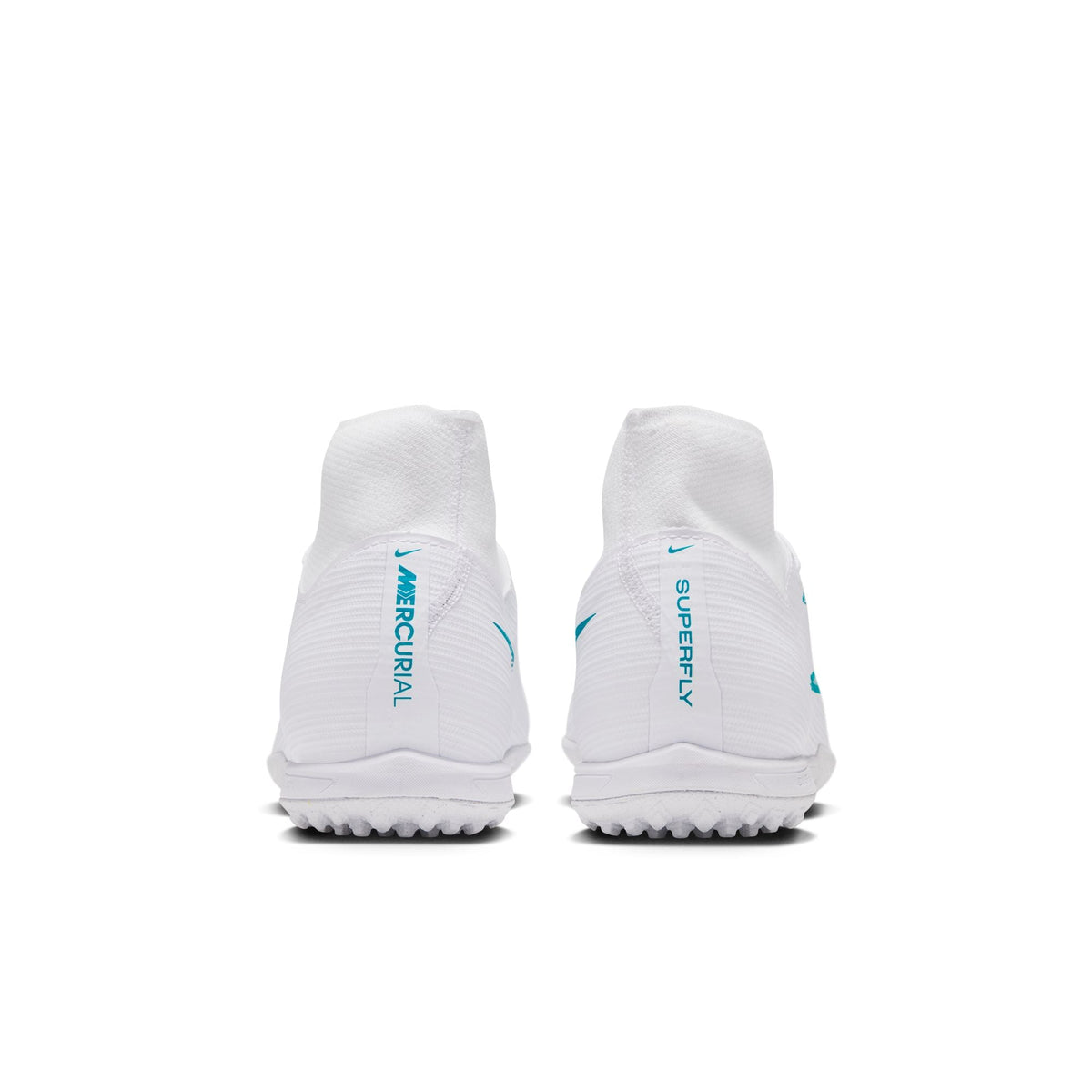 Nike Mercurial Superfly 11 Academy TF Turf High-Top Soccer Cleats- White/Dusty Cactus