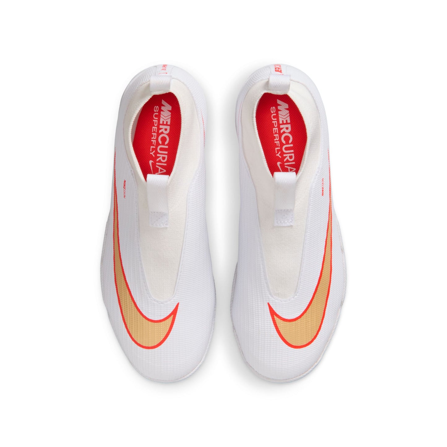 Nike Junior Mercurial Superfly 11 Academy TF Turf Soccer Cleat - White/Blur/Bright Crimson